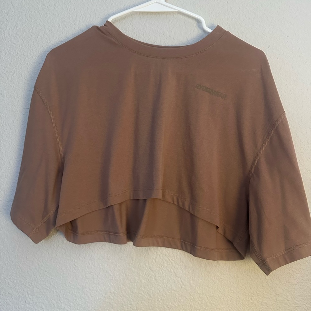 Ryderwear Brown Casual Crop Top